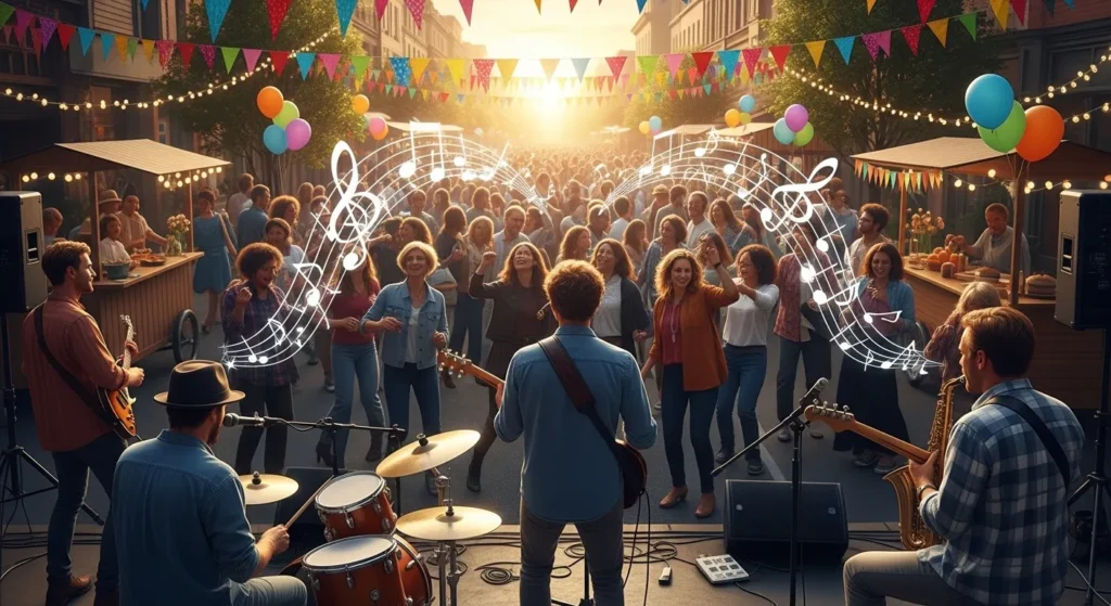 Celebration is music in the air