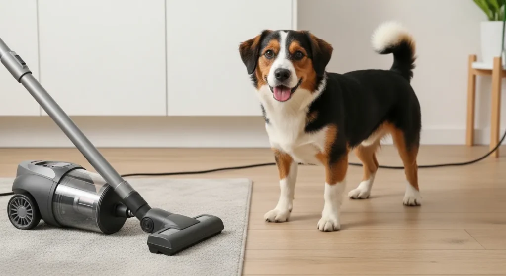 Dog as a Vacuum Cleaner