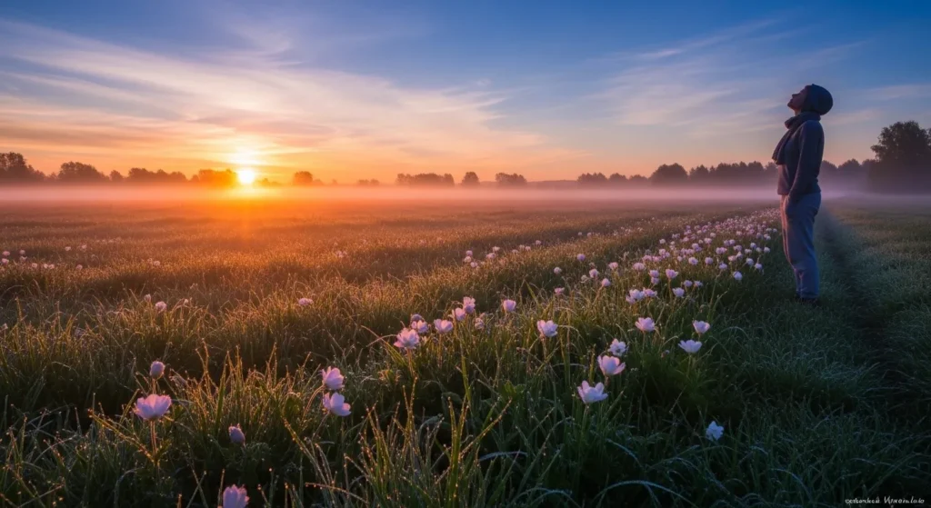 Early morning is a fresh breath