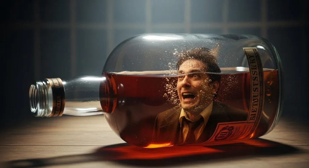 He drowned in the bottle