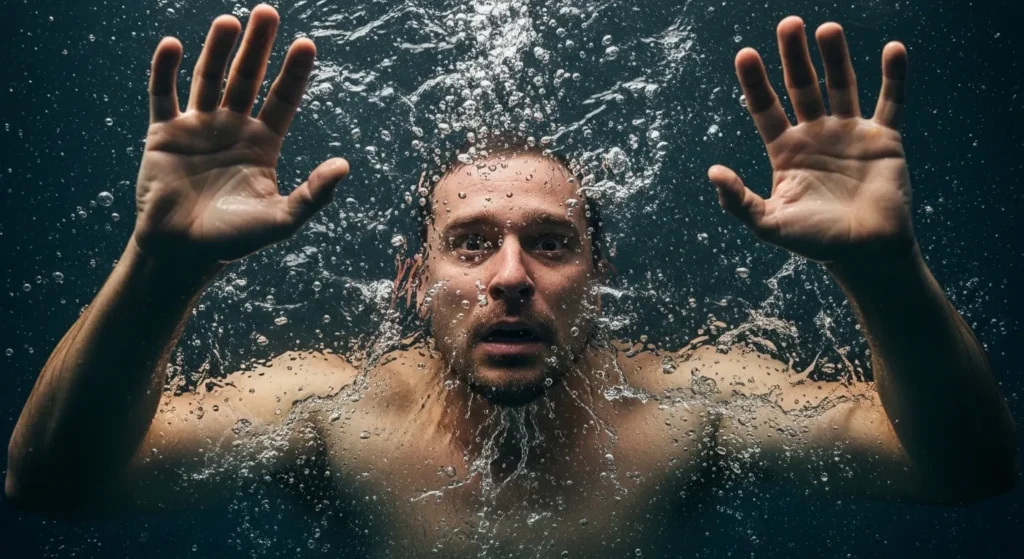  He was a drowning man reaching for air