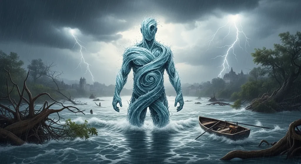  He’s a river in flood