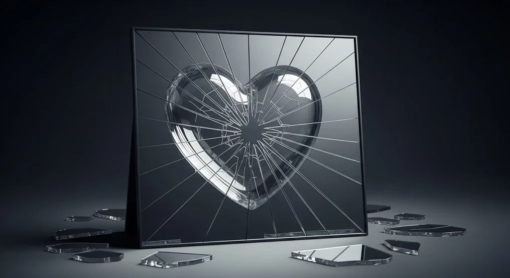 My heart is a cracked mirror