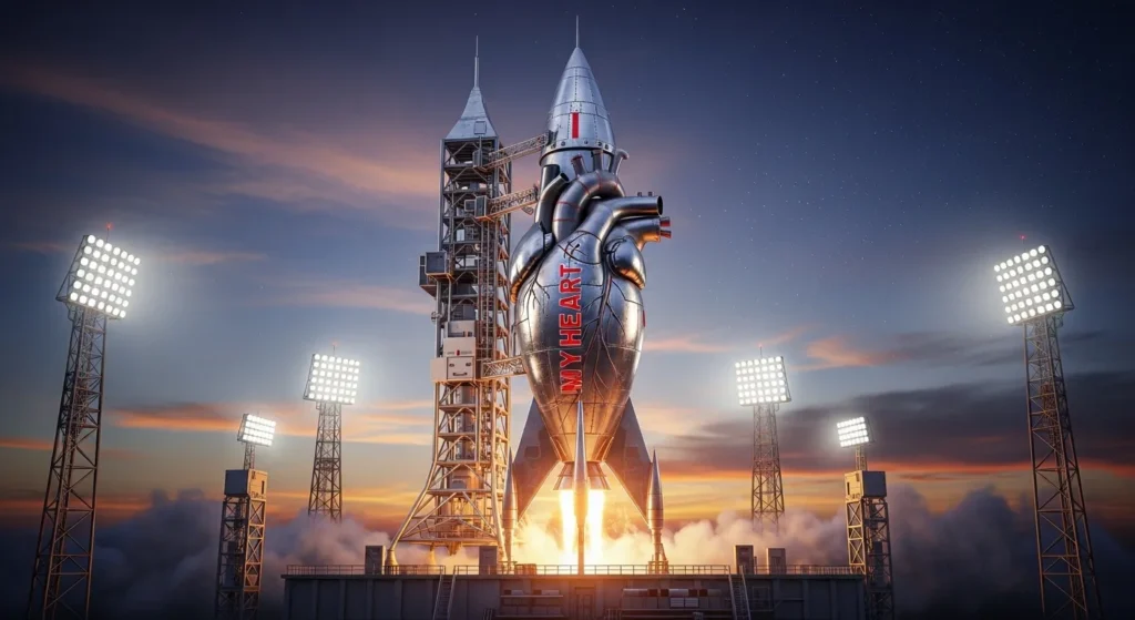  My heart was a rocket ready for launch