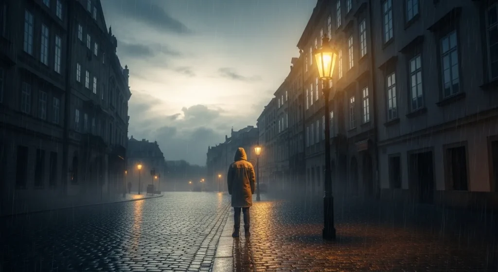 Rain is a restless traveler