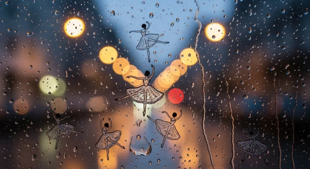 Raindrops are tiny dancers