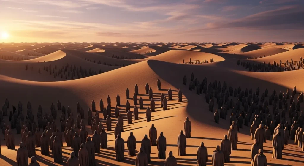 Sand is a silent crowd