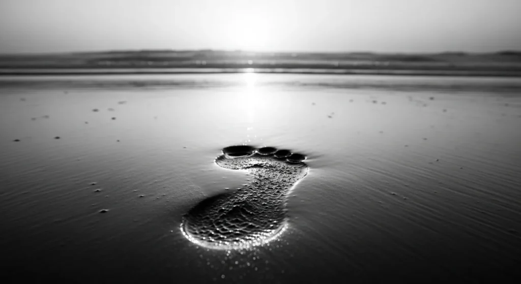 Sand is time’s footprint