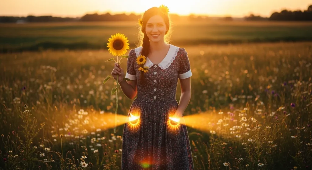 She carries a pocketful of sunshine wherever she goes