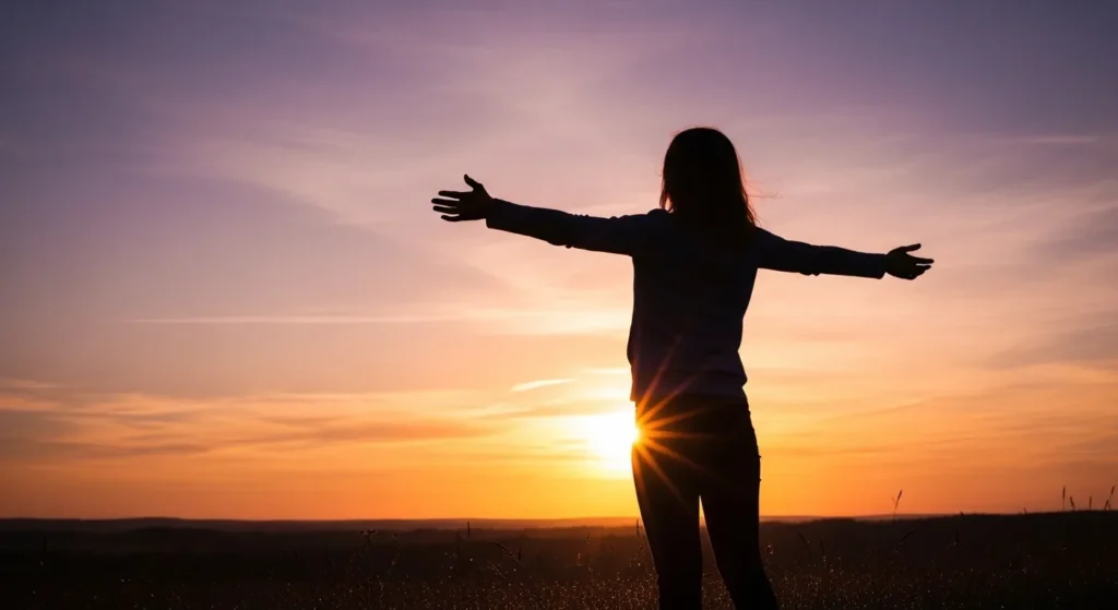 She is a sunrise unfolding