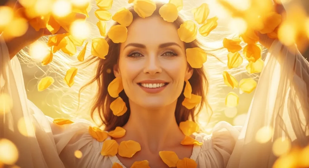  She is sunshine wrapped in petals