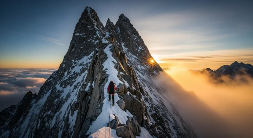 Struggle is a Steep Mountain Climb