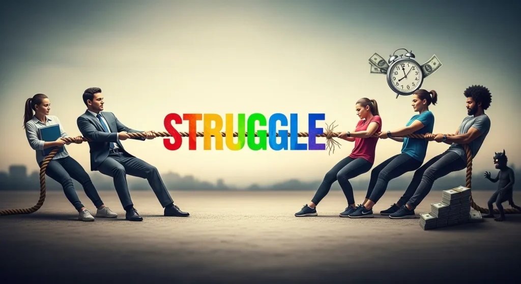 Struggle is a Tug-of-War