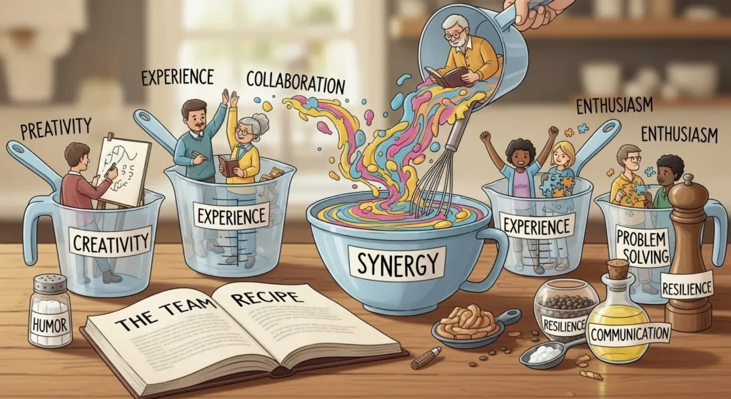 The team is a recipe