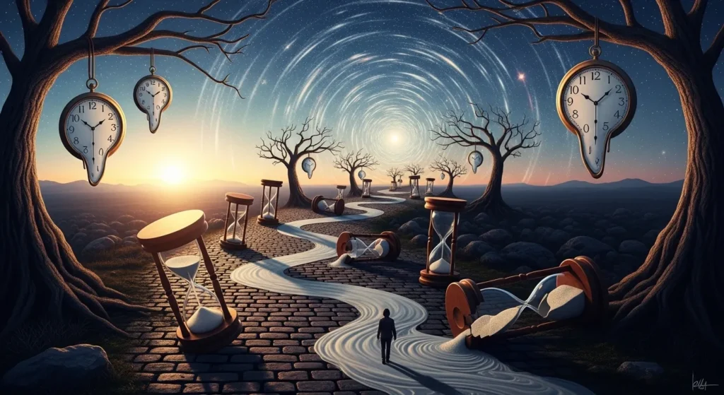 Time is the long winding path