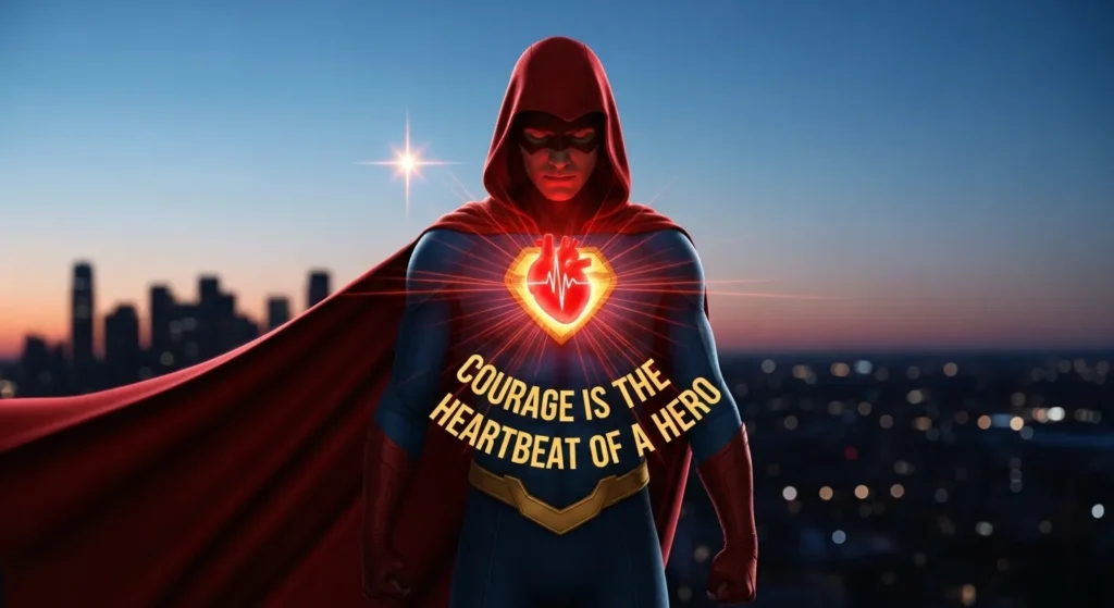 Courage is a heartbeat of a hero