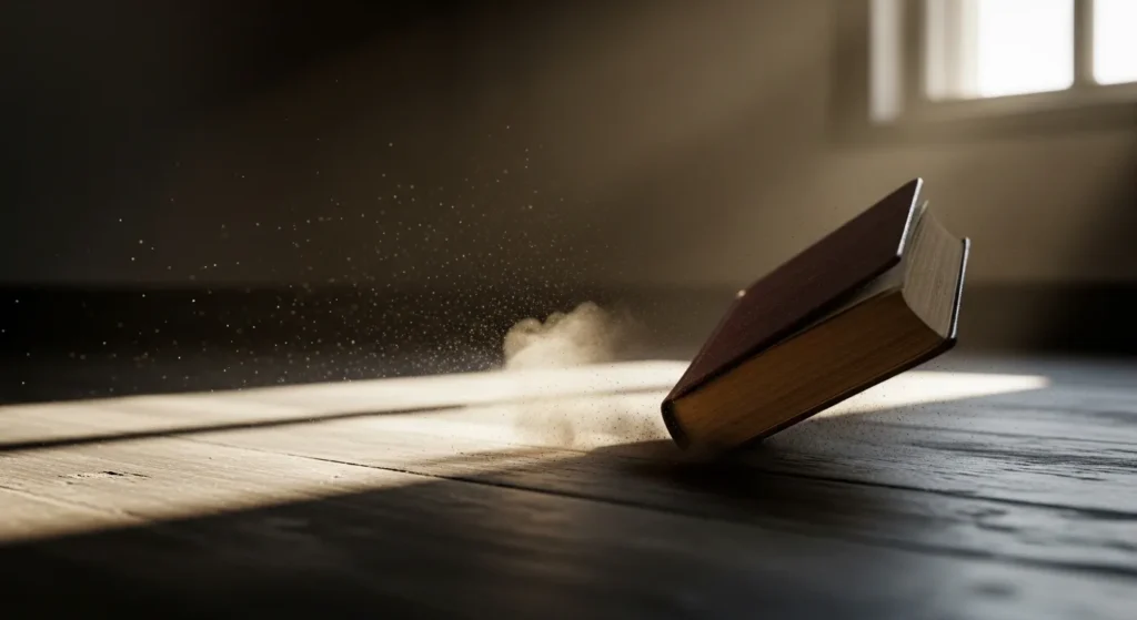  It hit the floor with a thud