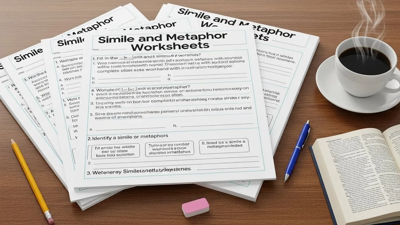 Simile and Metaphor Worksheets