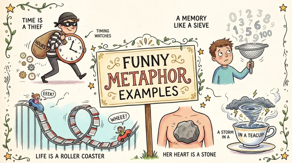 funny metaphor examples
