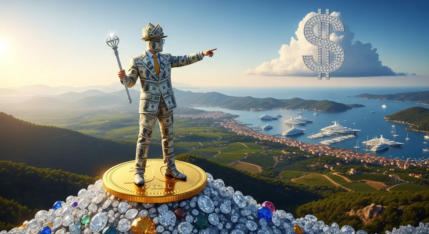 metaphor for being rich