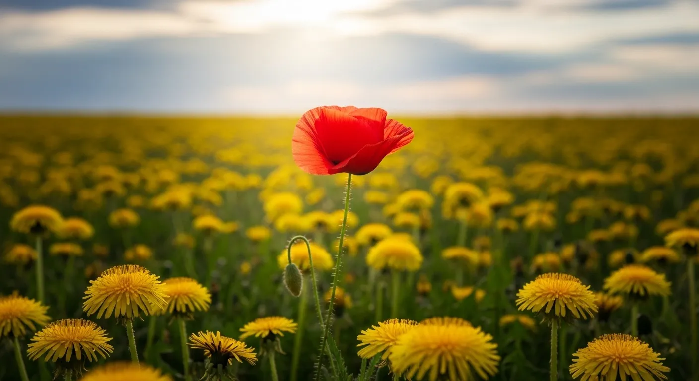 metaphor for being unique