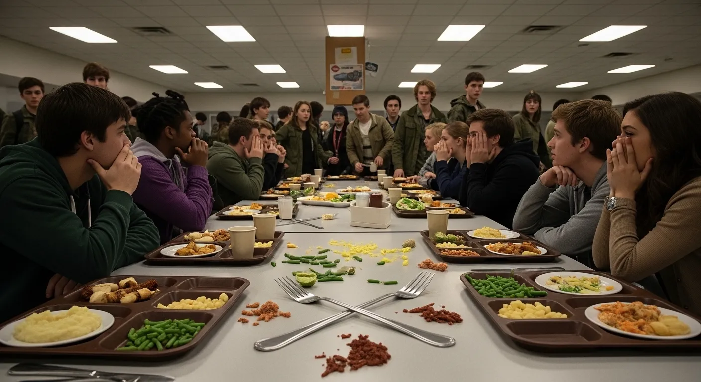 metaphor for cafeteria lunch