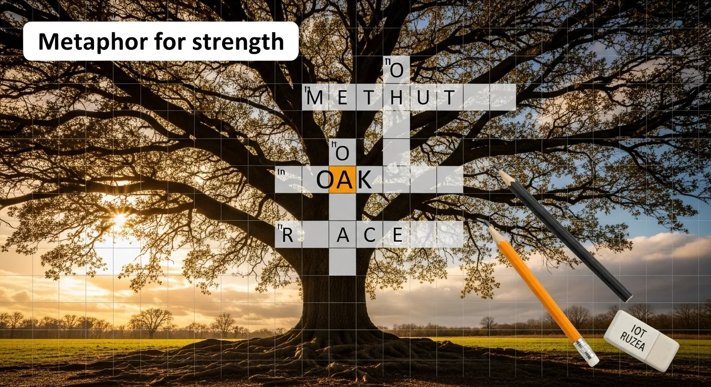 metaphor for strength crossword