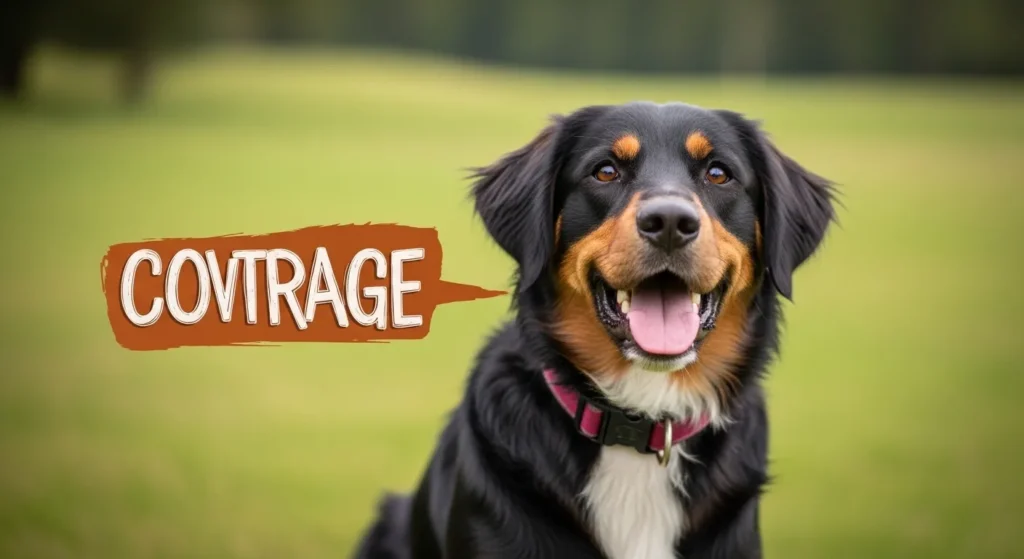 His courage is a fearless dog