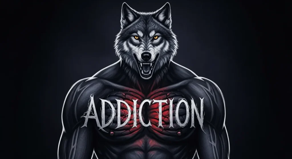 Addiction is a hungry wolf in your chest