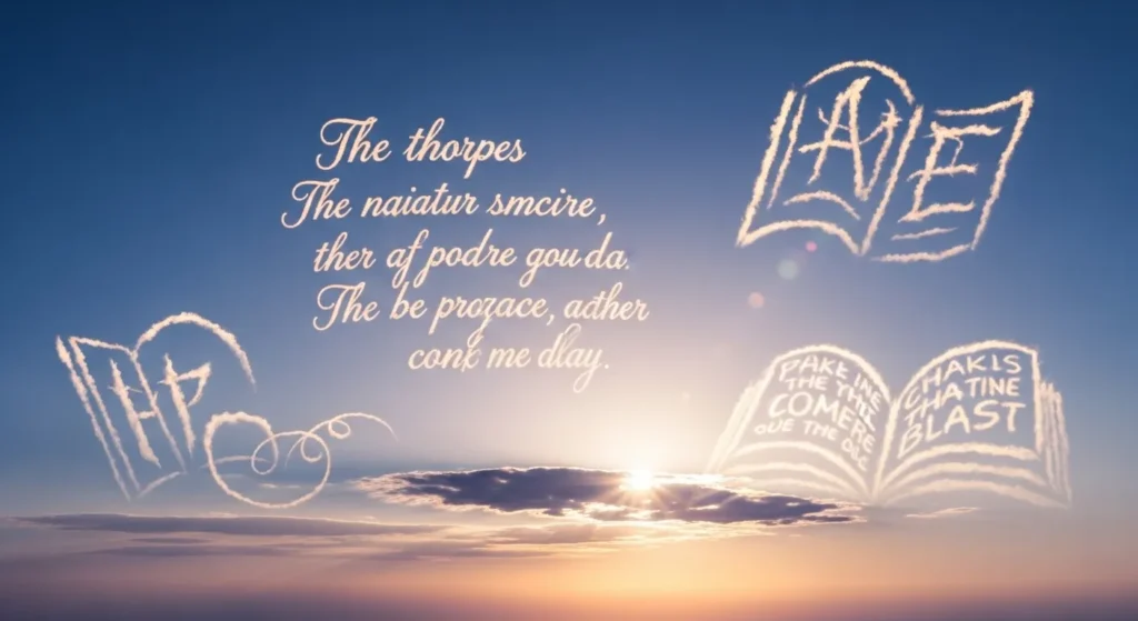 Clouds are sky’s poetry