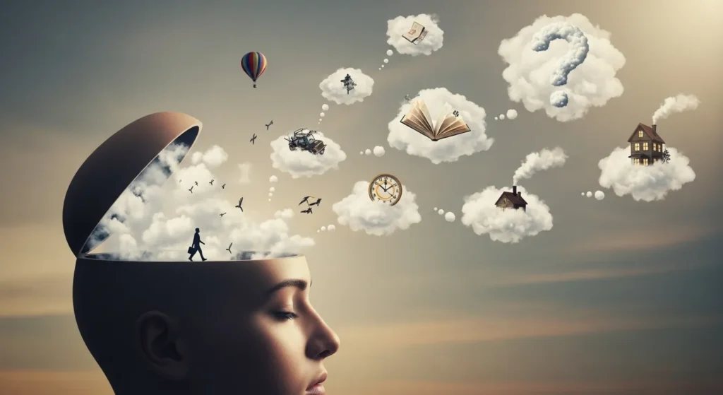  Clouds are wandering thoughts