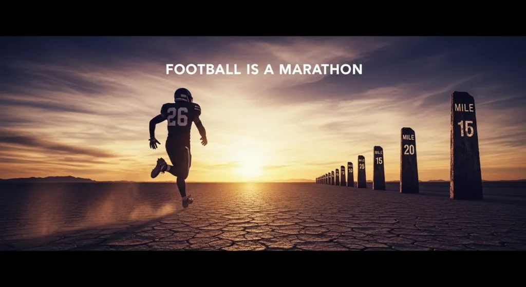 Football is a marathon