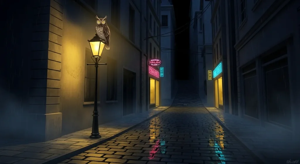 Night is a hidden world