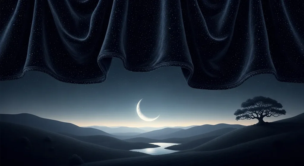 Night is a velvet blanket