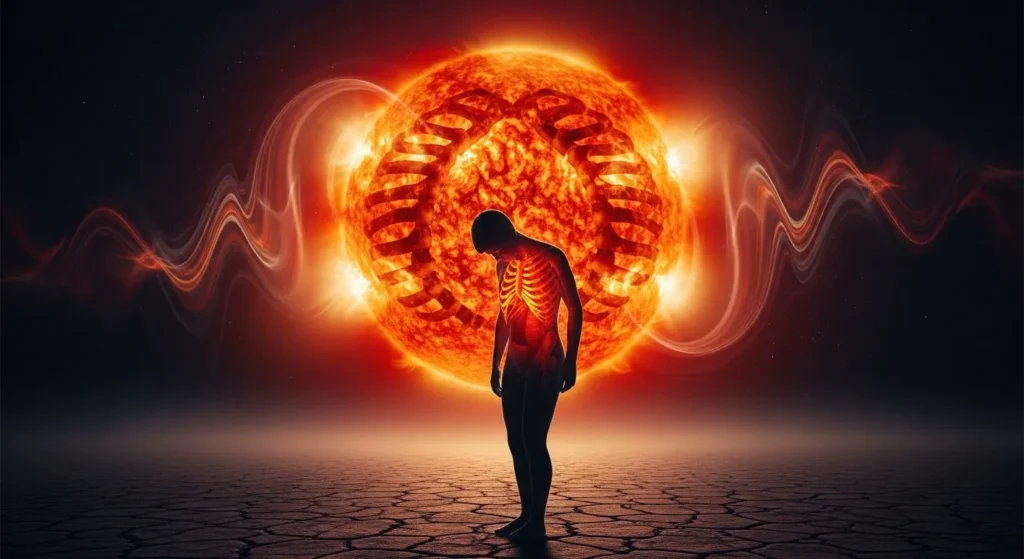  Pain is a burning sun inside me