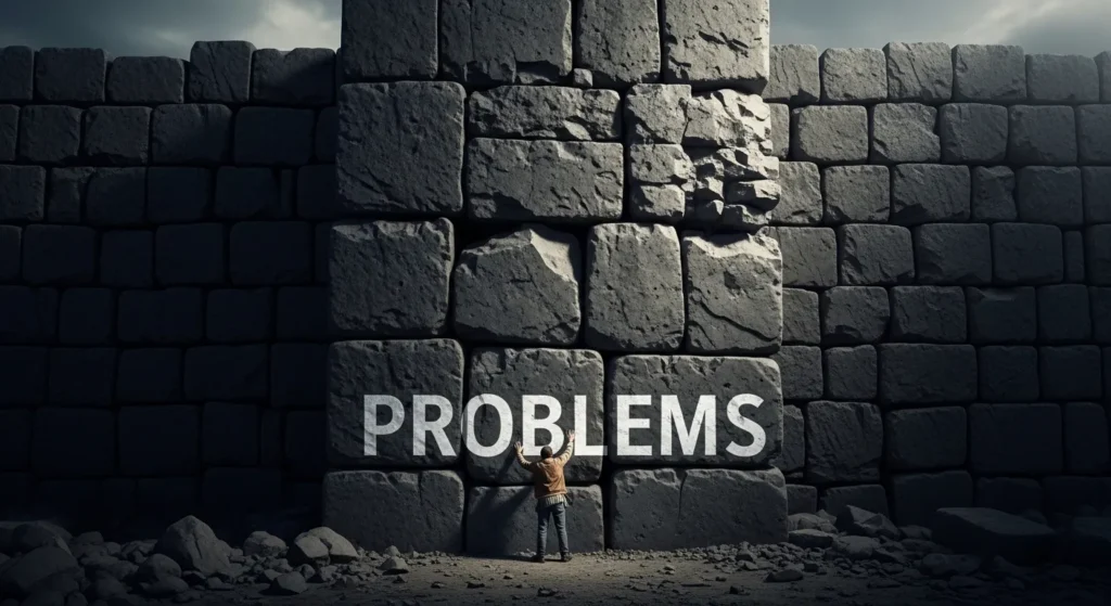 Problems are walls