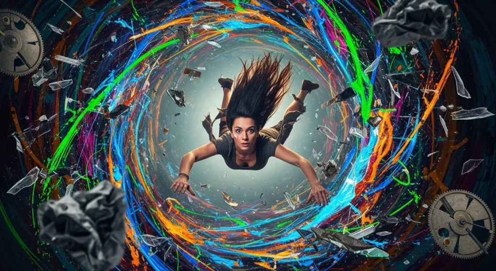 She plunged into chaos