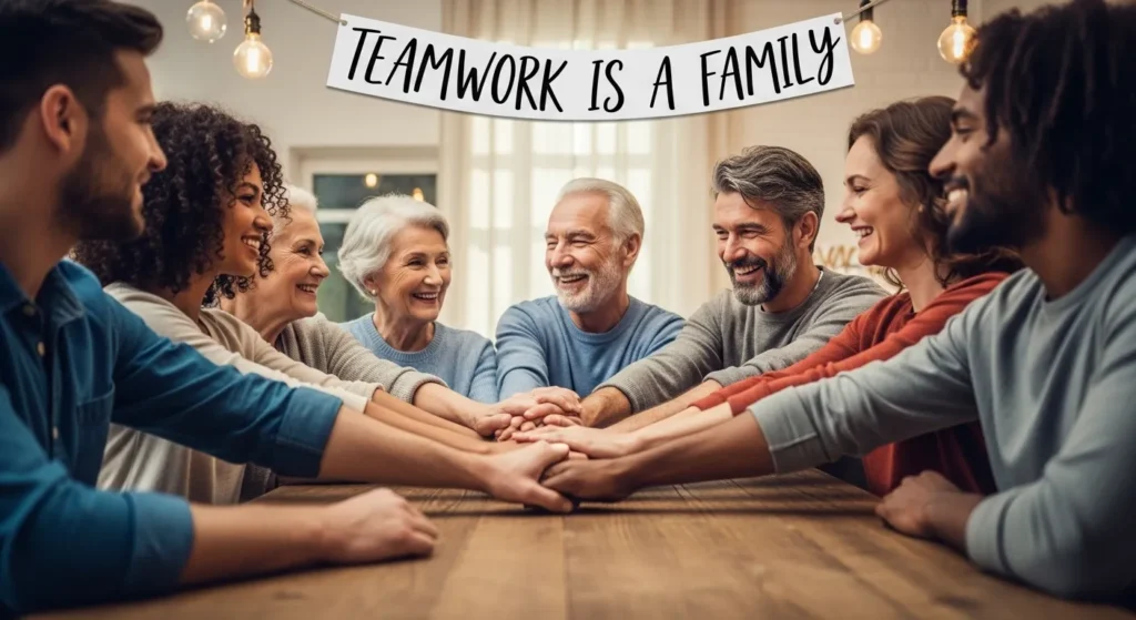 Teamwork is a family