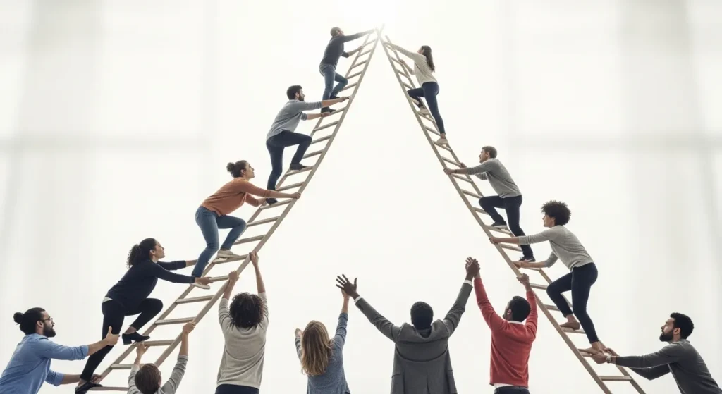 Teamwork is a ladder