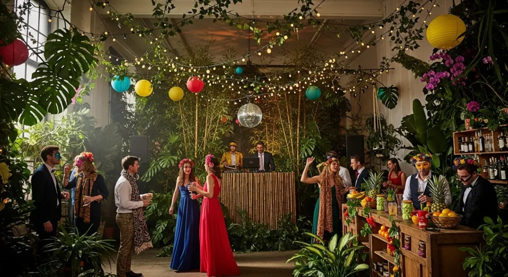 The party was a jungle