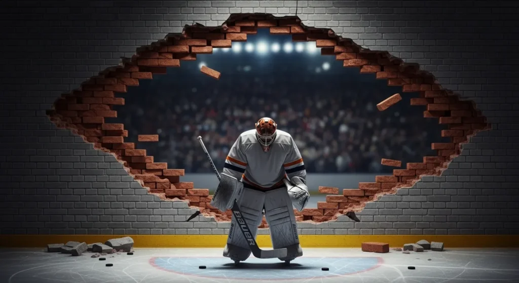 A bad goalie is a broken wall