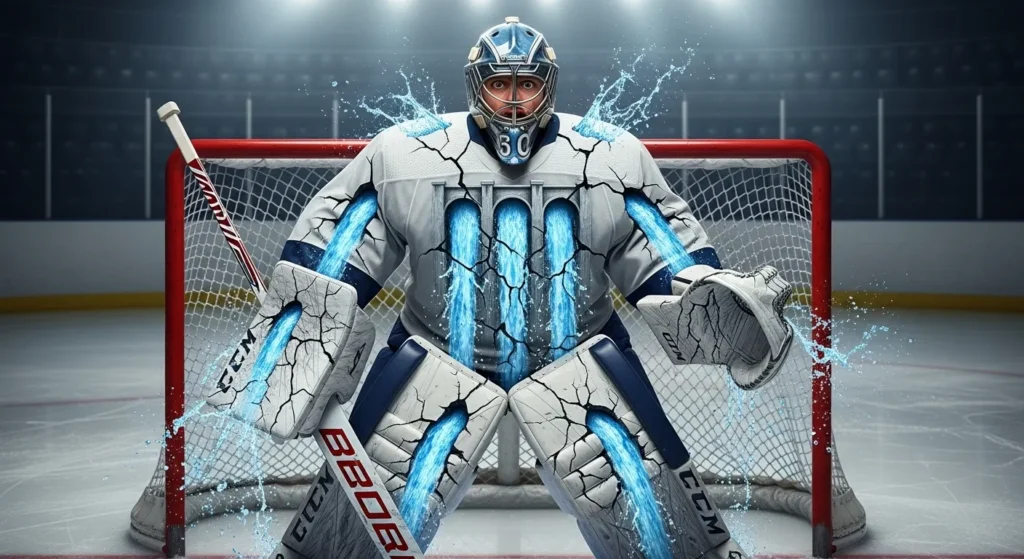 A bad goalie is a cracked dam