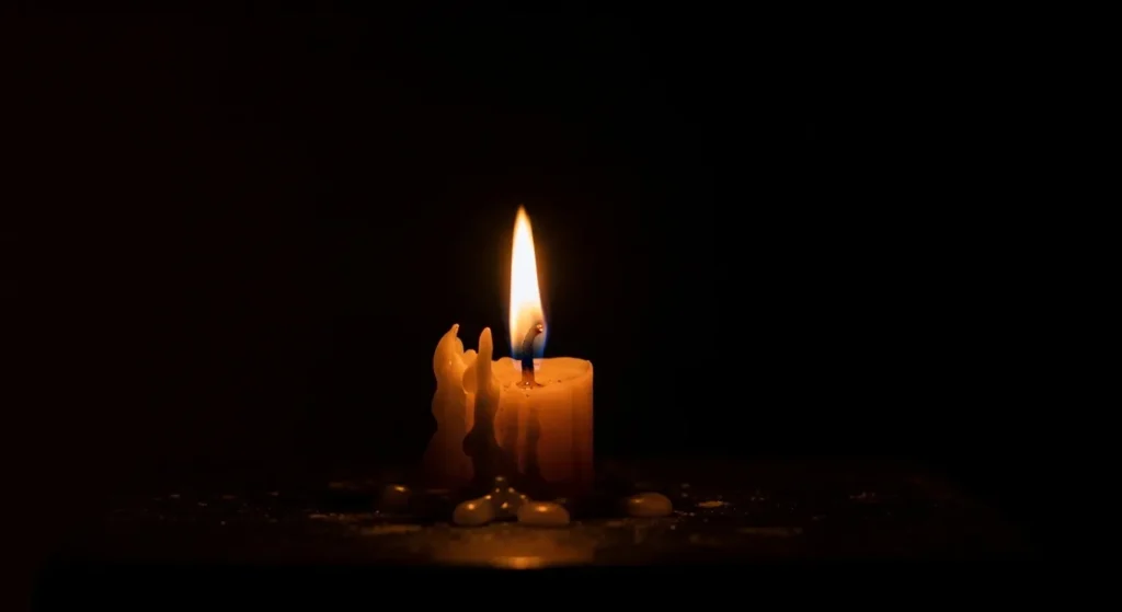 A candle in the dark