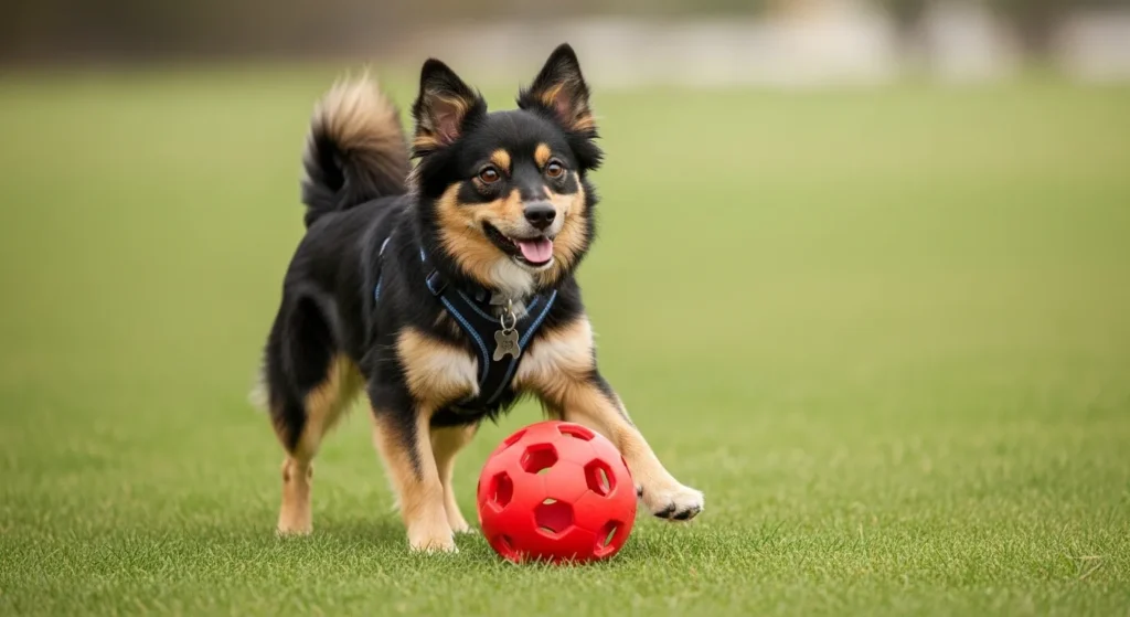 A dog is a bouncing ball