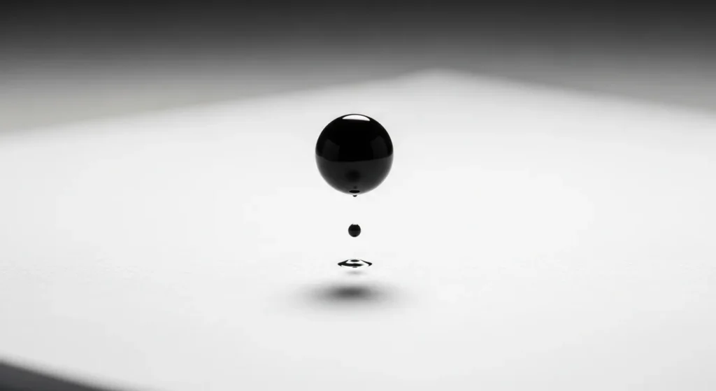 A drop of ink