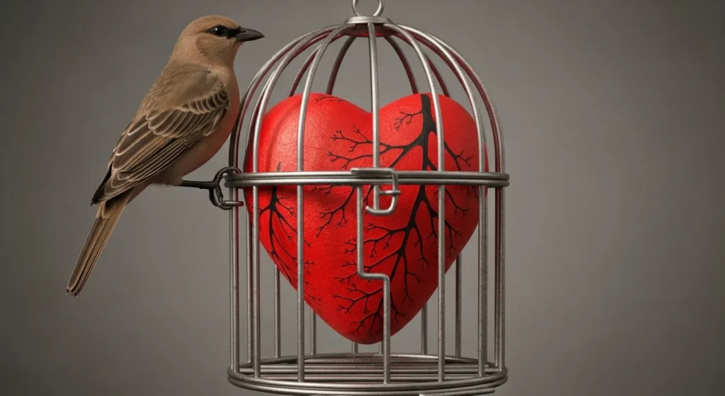 A heart is a caged bird