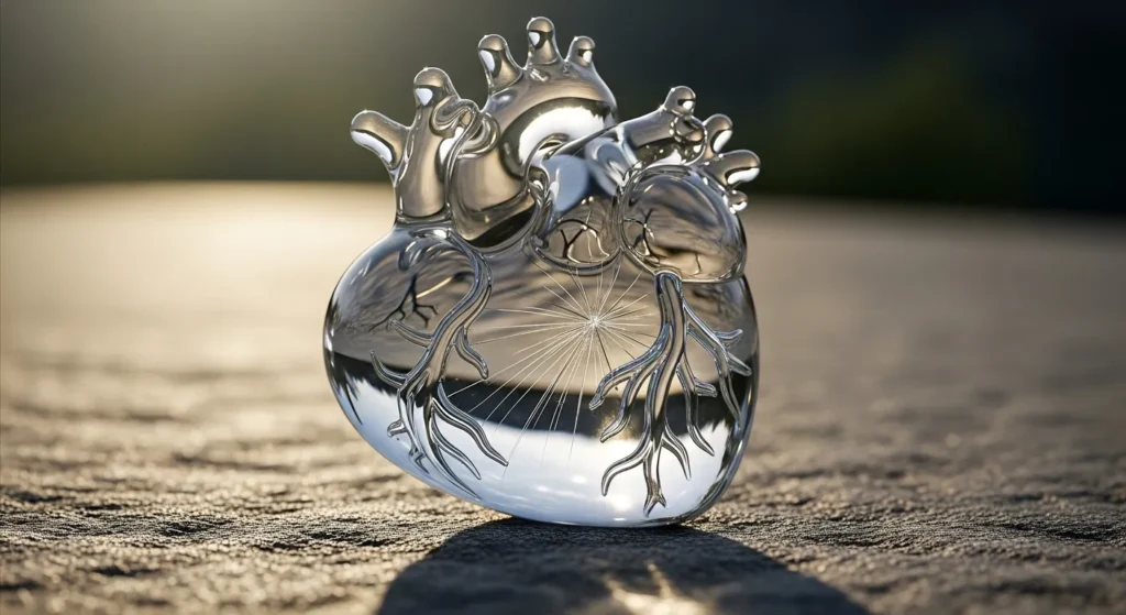 A heart is a fragile glass