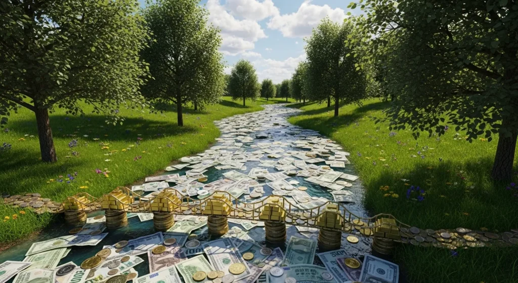  A river of money