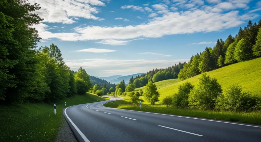 A road with no signs