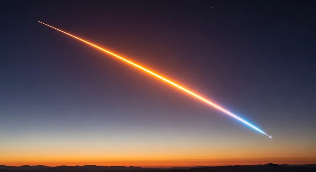  A streak across the sky